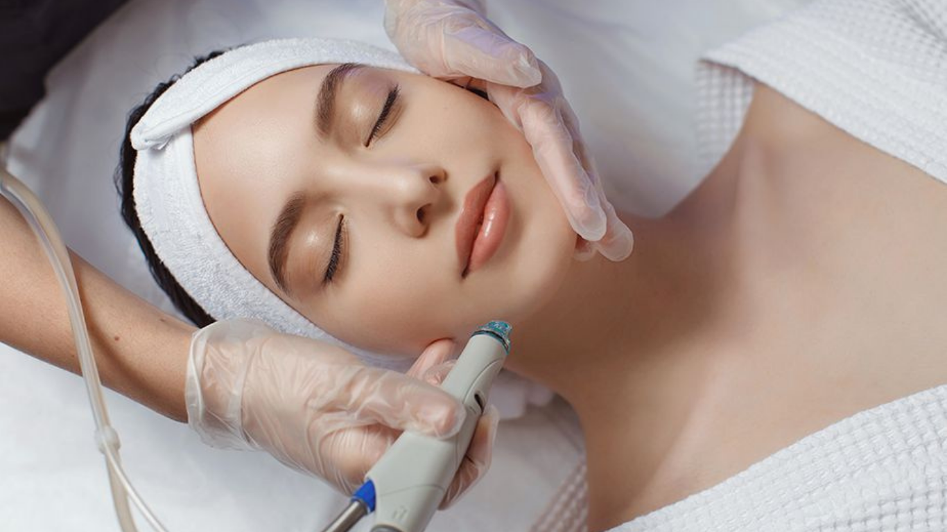 limpieza de cutis con punta de diamante