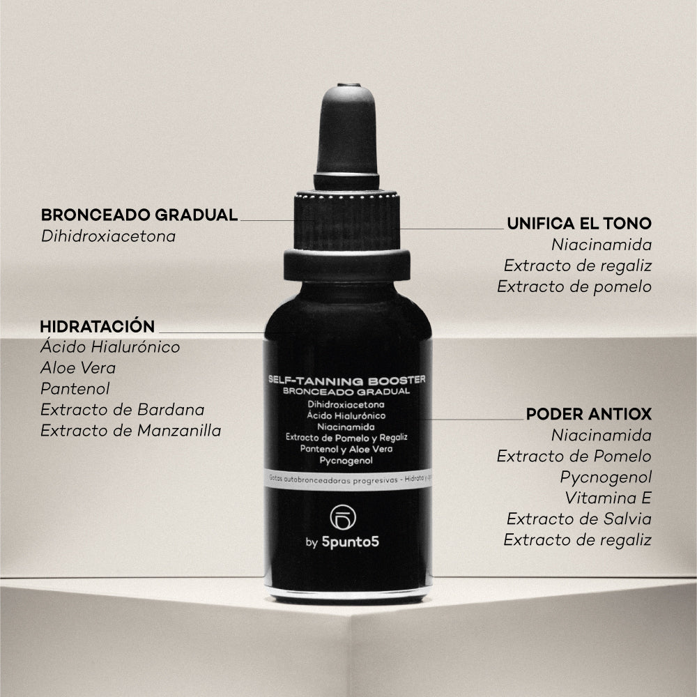Self-tanning booster bronceado gradual